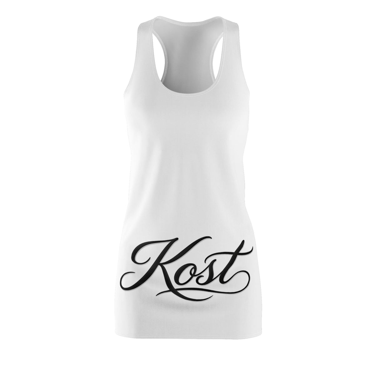 Women's Racerback Dress with “Kost” Script