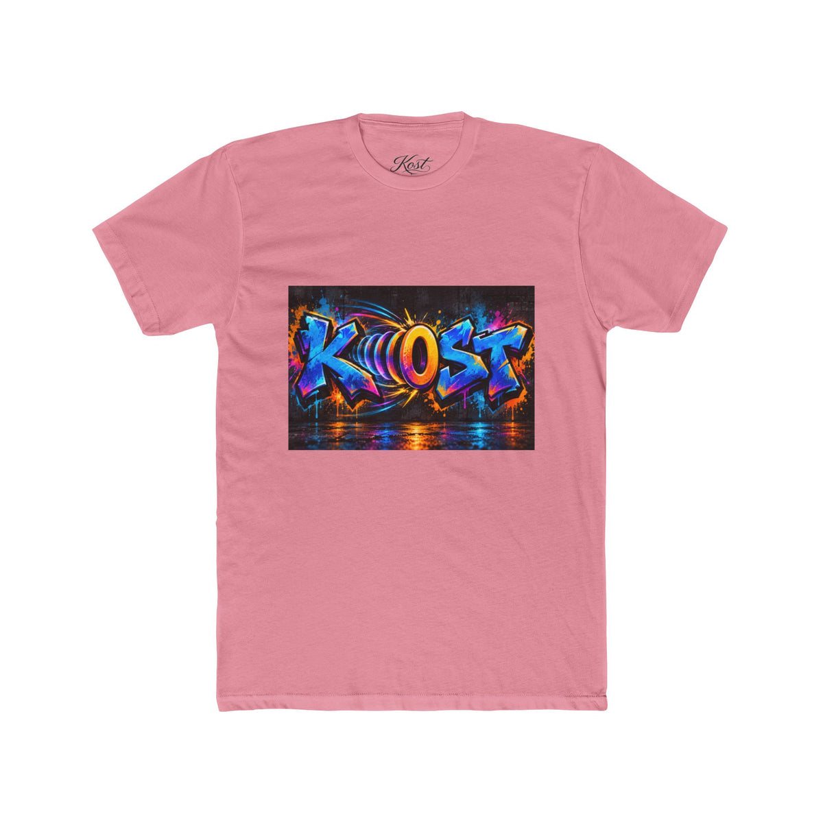 Graffiti 'KHOST' Art Tee - Vibrant Urban Streetwear Crewneck
