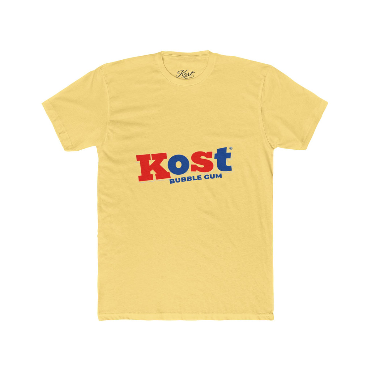 Kost Bubble Gum Graphic Tee — Retro Red & Blue Logo T‑Shirt