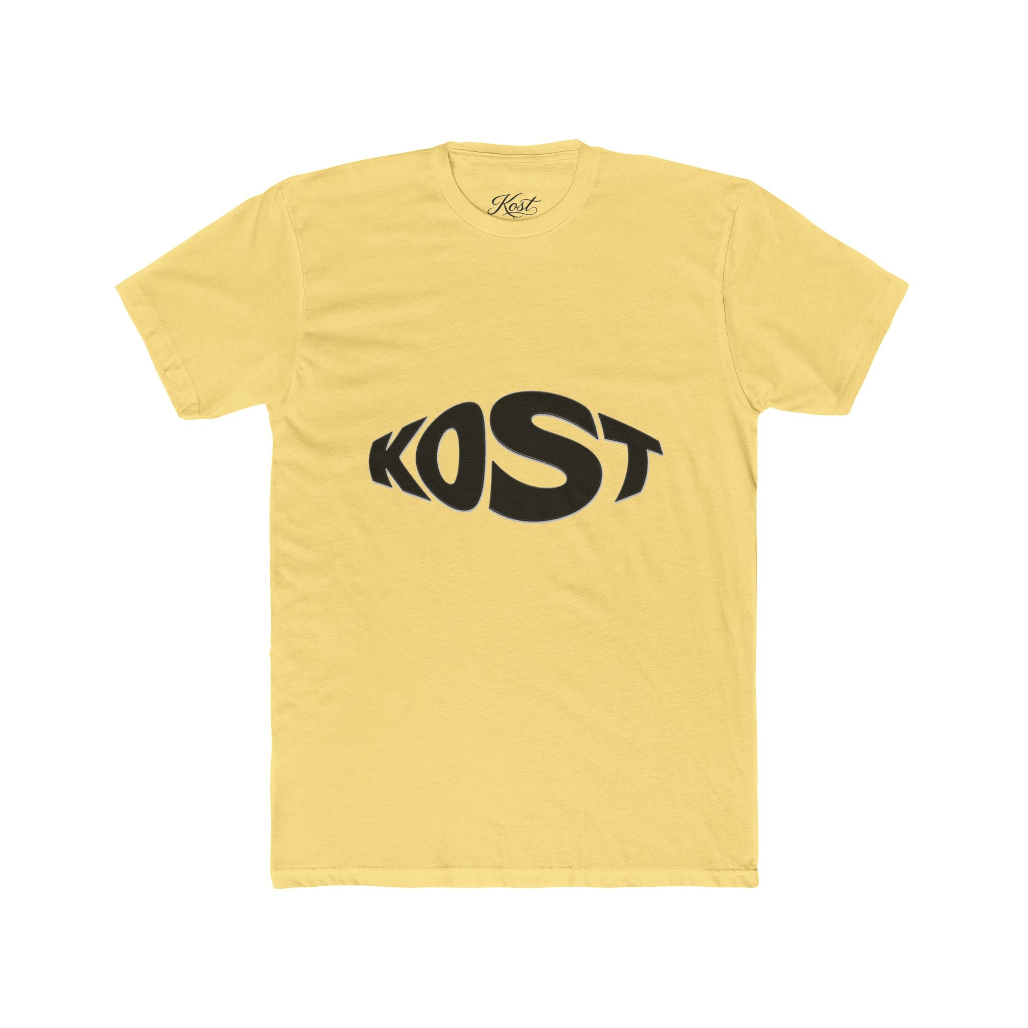 Kost Logo Tee — Minimal Black Graphic Cotton T-Shirt