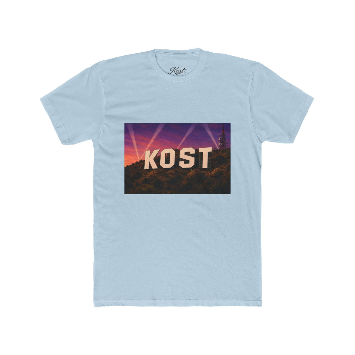 KOST Hollywood Sign Tee — Retro Sunset Graphic T-Shirt