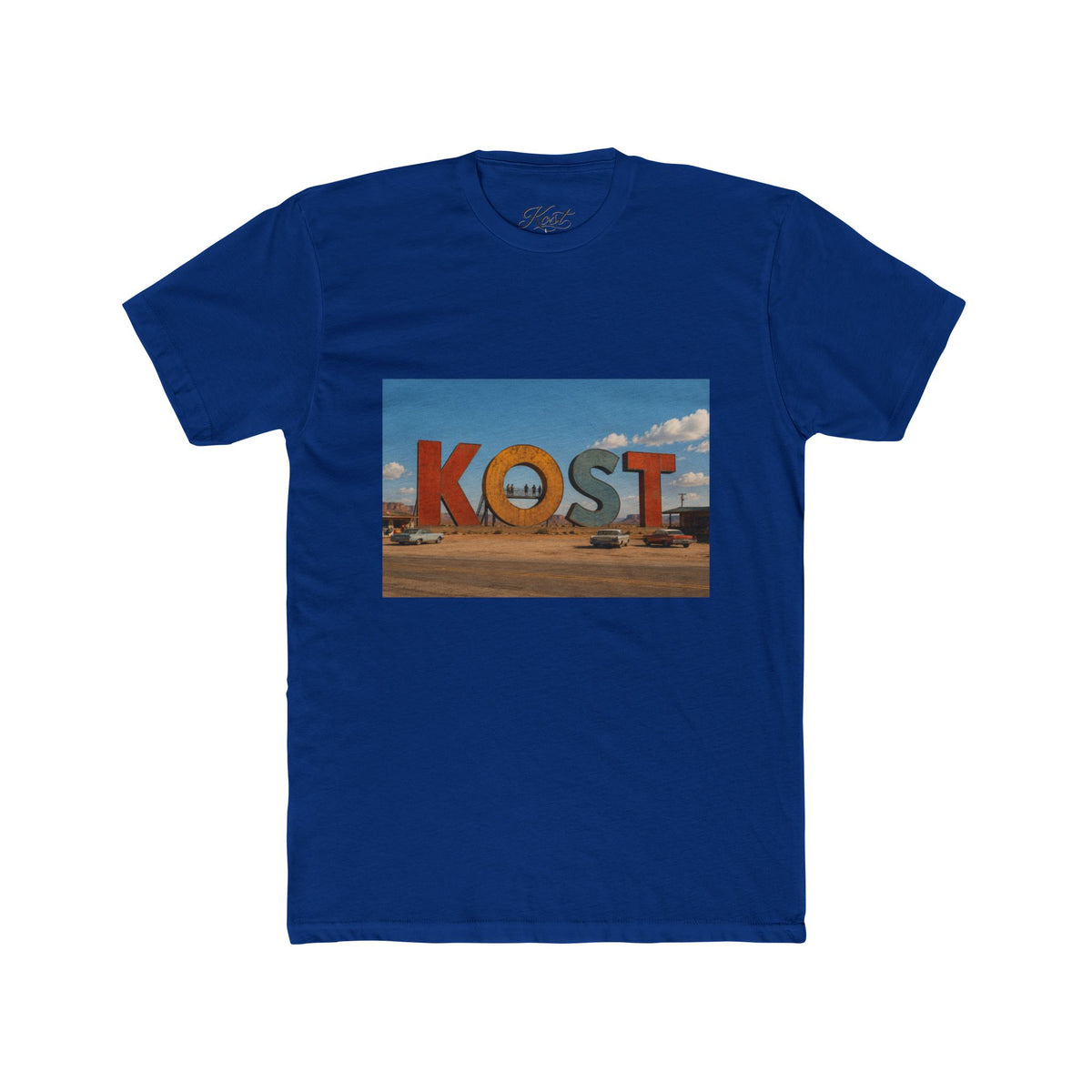 KOST Sign Photo Tee – Vintage Desert Roadside Souvenir T-Shirt