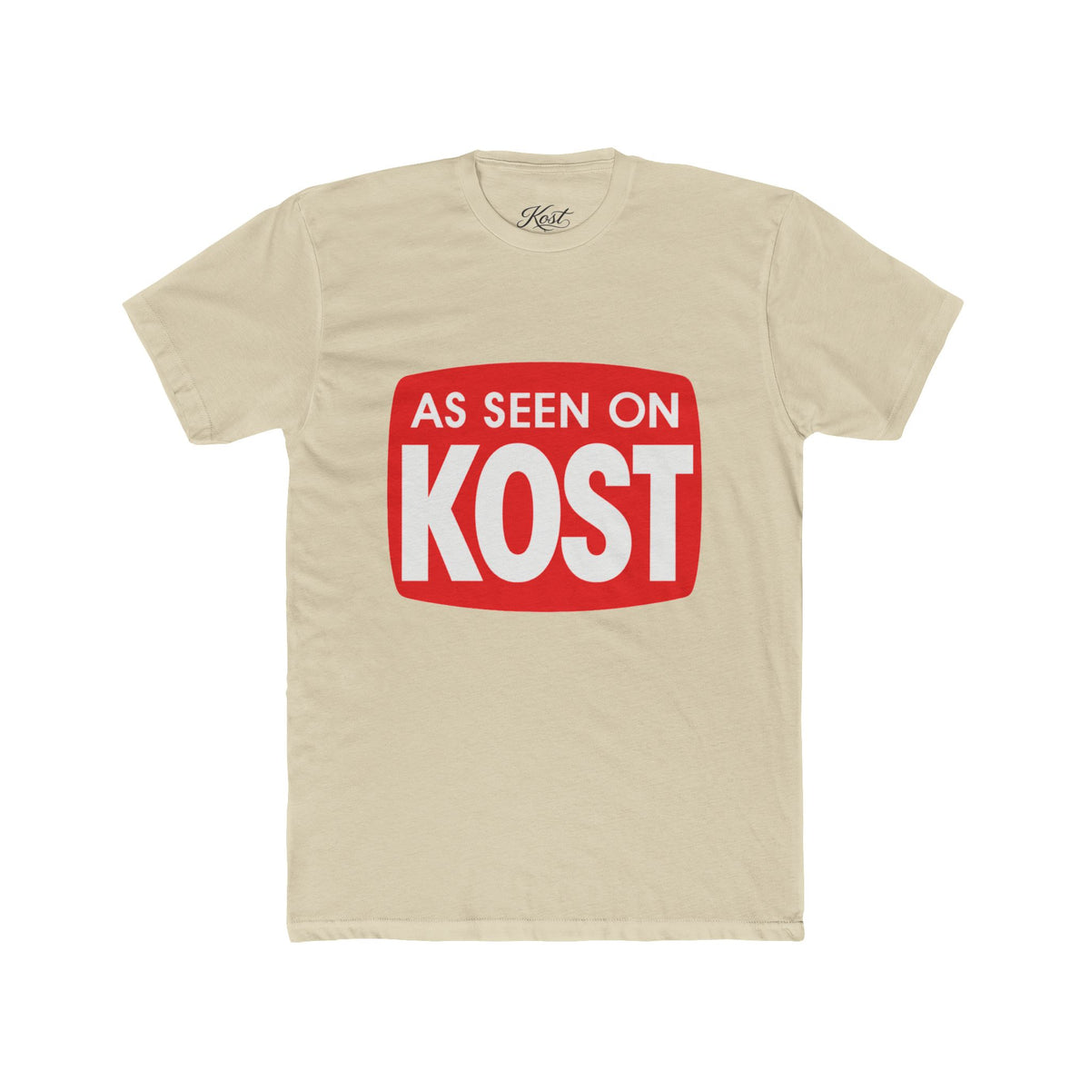 As Seen On KOST Tee — Retro Red Logo Graphic T‑Shirt