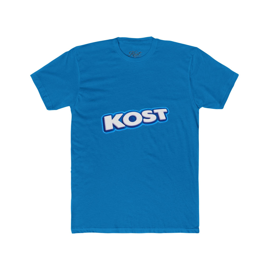 KOST Logo Tee — Retro Blue Gradient Graphic T-Shirt