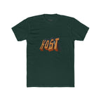 Retro 3D 'KOST' Graphic Tee — Vintage Orange Shadow Cotton T-Shirt