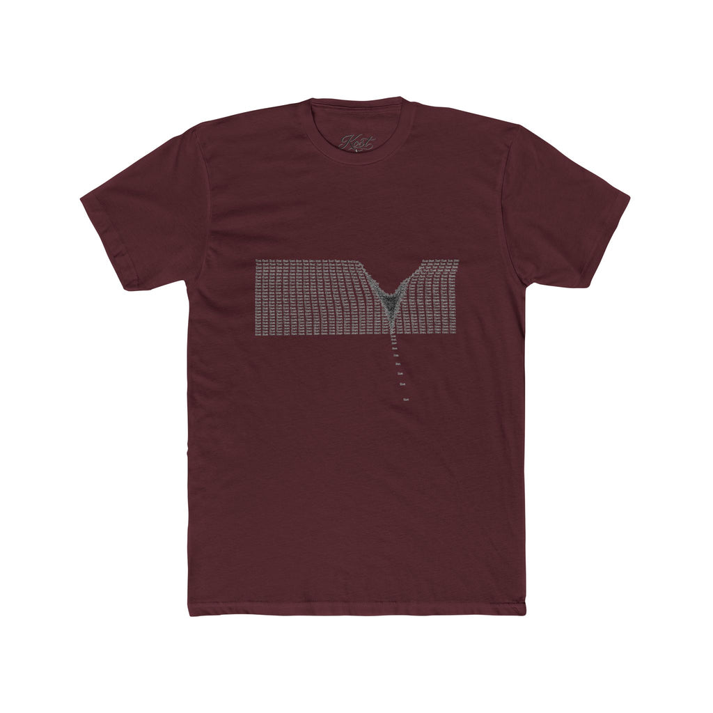 Minimalist V-Neck Optical Illusion T-Shirt