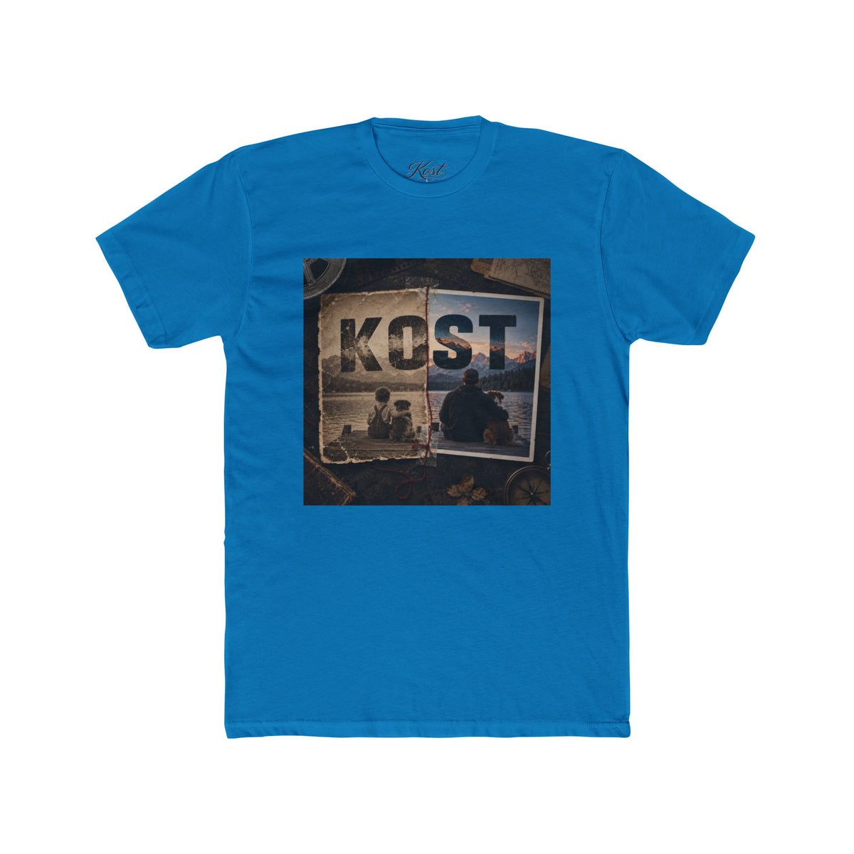 KOST Vintage Collage Tee — Retro Roadtrip Graphic T-Shirt