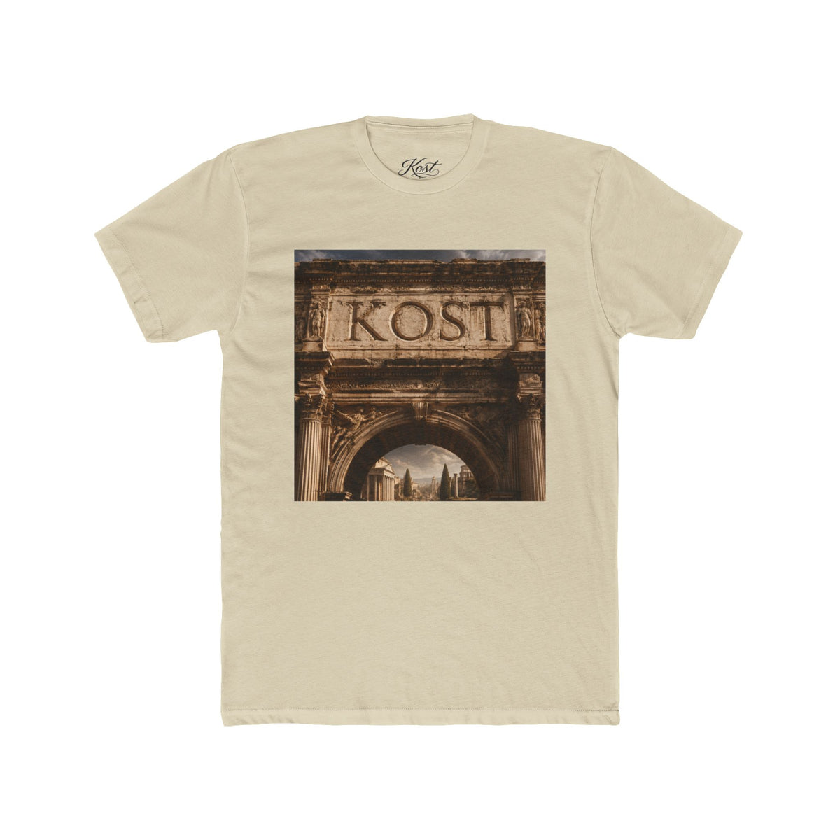 Vintage Roman Arch Tee — 'KOST' Architectural Photo T‑Shirt