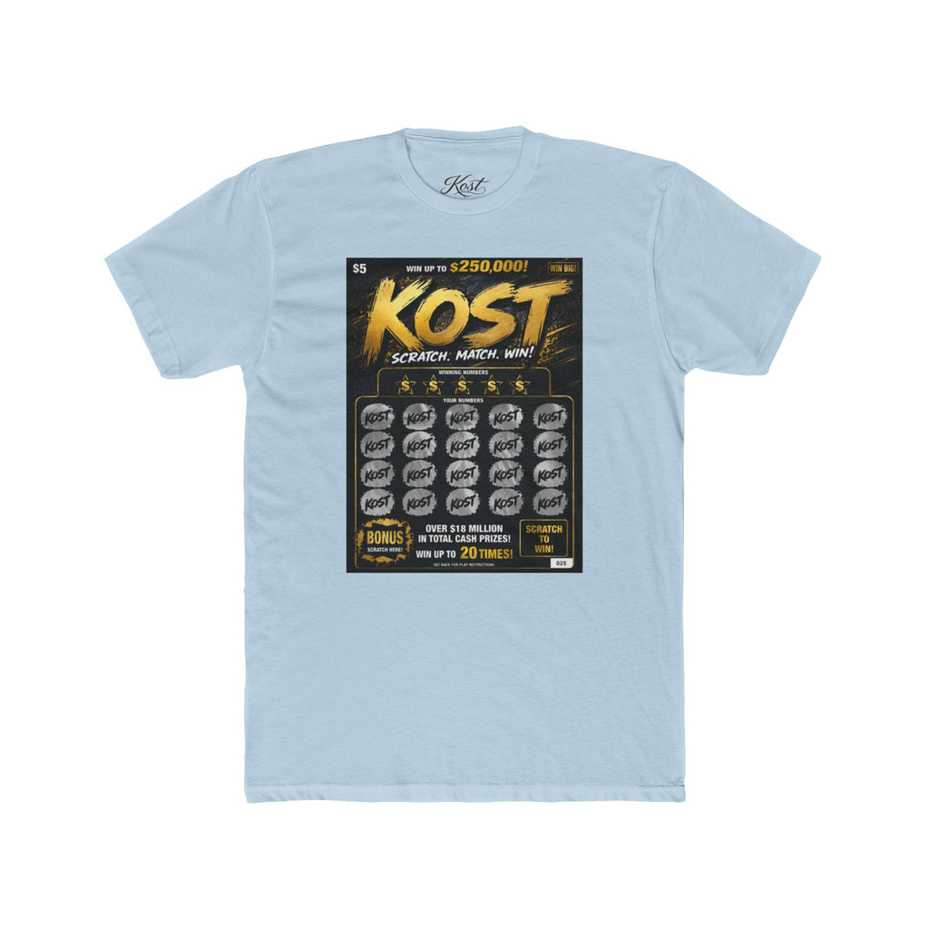 KOST Lottery Scratch-Off Tee — Vintage Game Ticket Graphic T-Shirt
