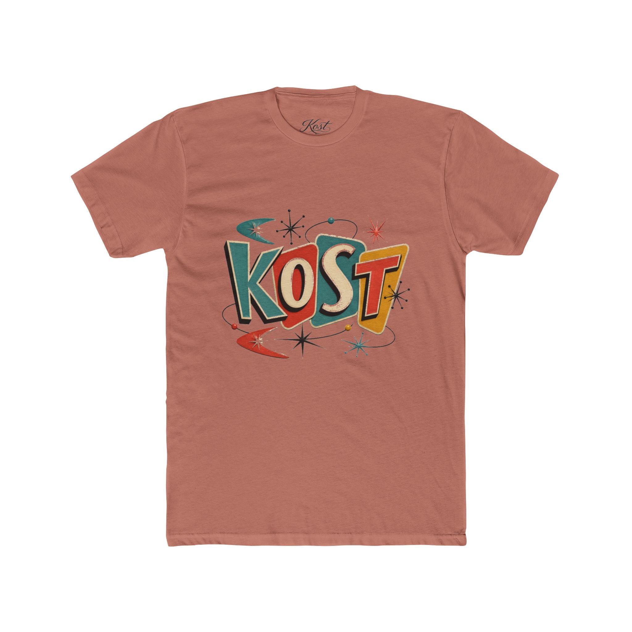KOST Retro Vintage Logo Tee — 1950s Atomic Mid-Century Graphic T-Shirt