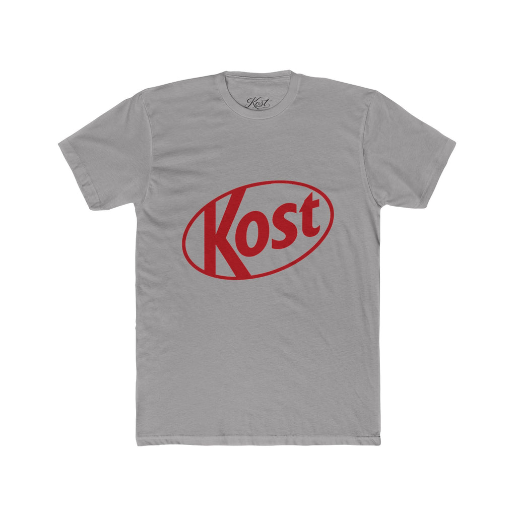 Kost Logo Tee — Retro Red Graphic Crew T‑Shirt