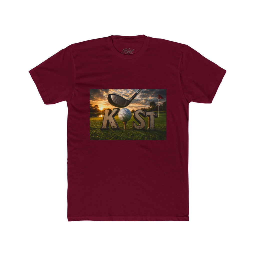 K!ST Golf Sunset Crew Tee — Vintage Golf Club Graphic T-Shirt