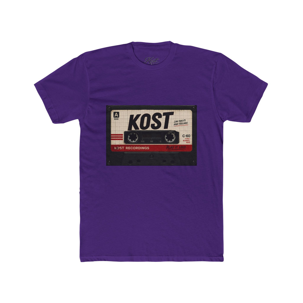 Retro Cassette Tape Tee — "KOST" Vintage Music T-Shirt