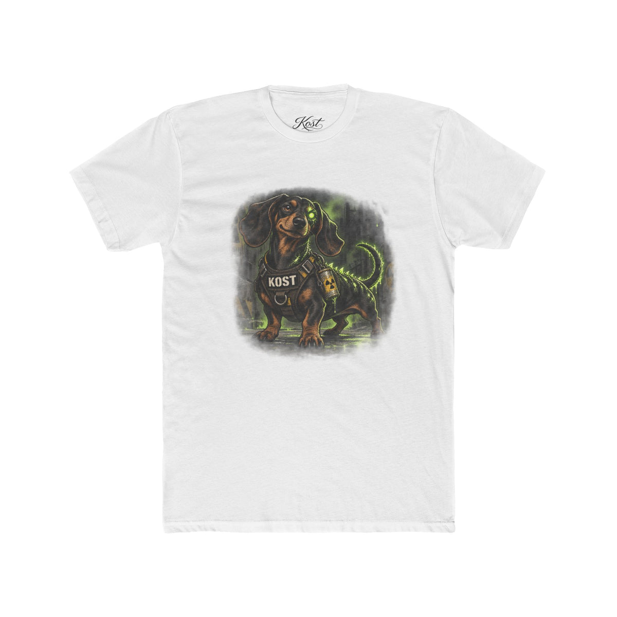 K9 Dachshund Guardian Tee — 'K9ST' Neon Dog Lover T-Shirt