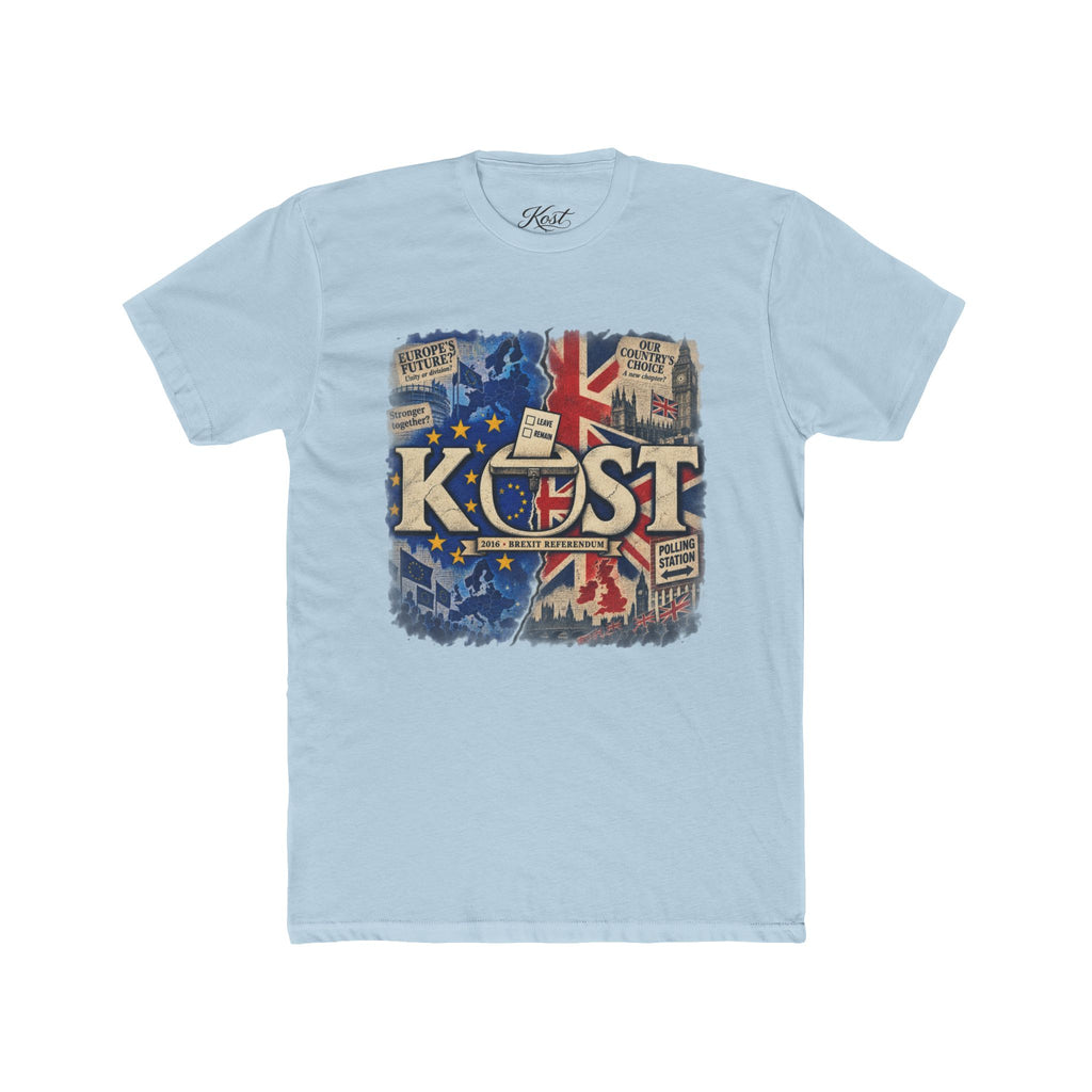 KOST Retro British-Inspired Graphic Tee — Vintage Union Jack Radio Design