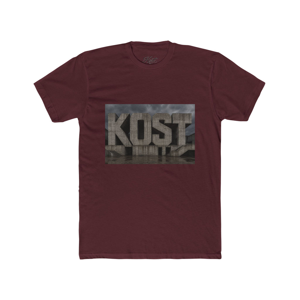 KOST Concrete Wall Graphic Tee — Urban Industrial Streetwear T-Shirt