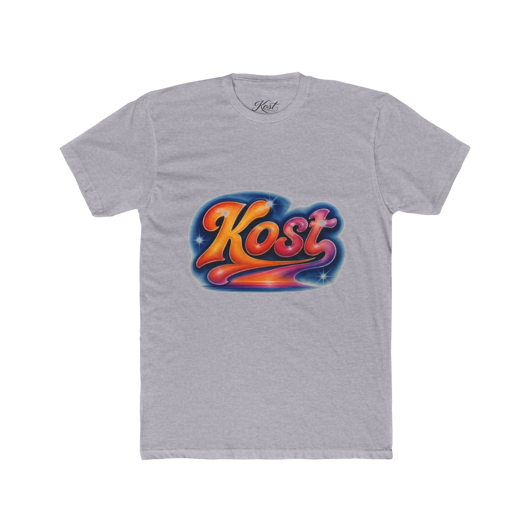 Retro 'Kost' Graphic Tee — Vintage Cosmic Logo T-Shirt
