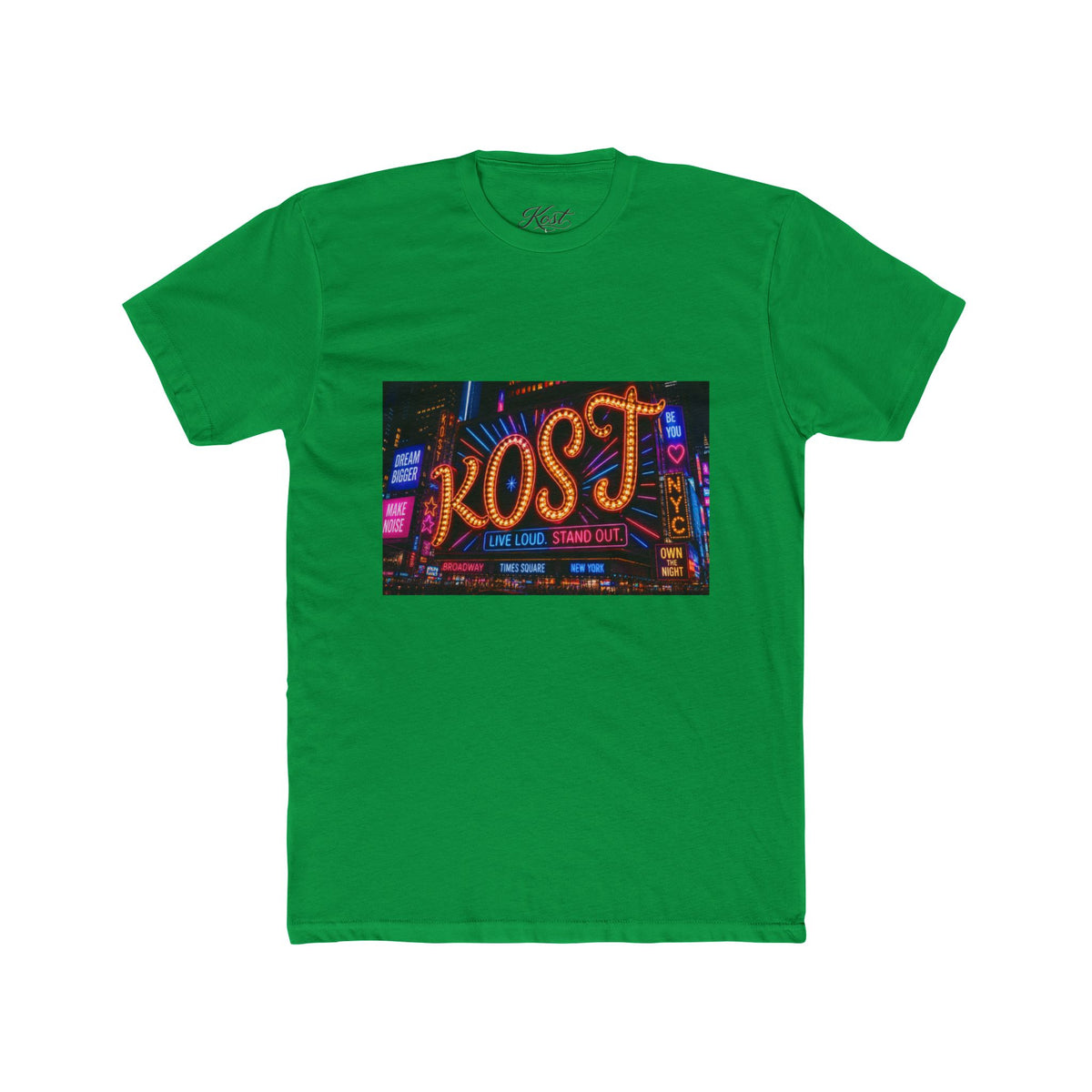 Kost Neon Sign Graphic Tee — Retro City Nightlife T-Shirt