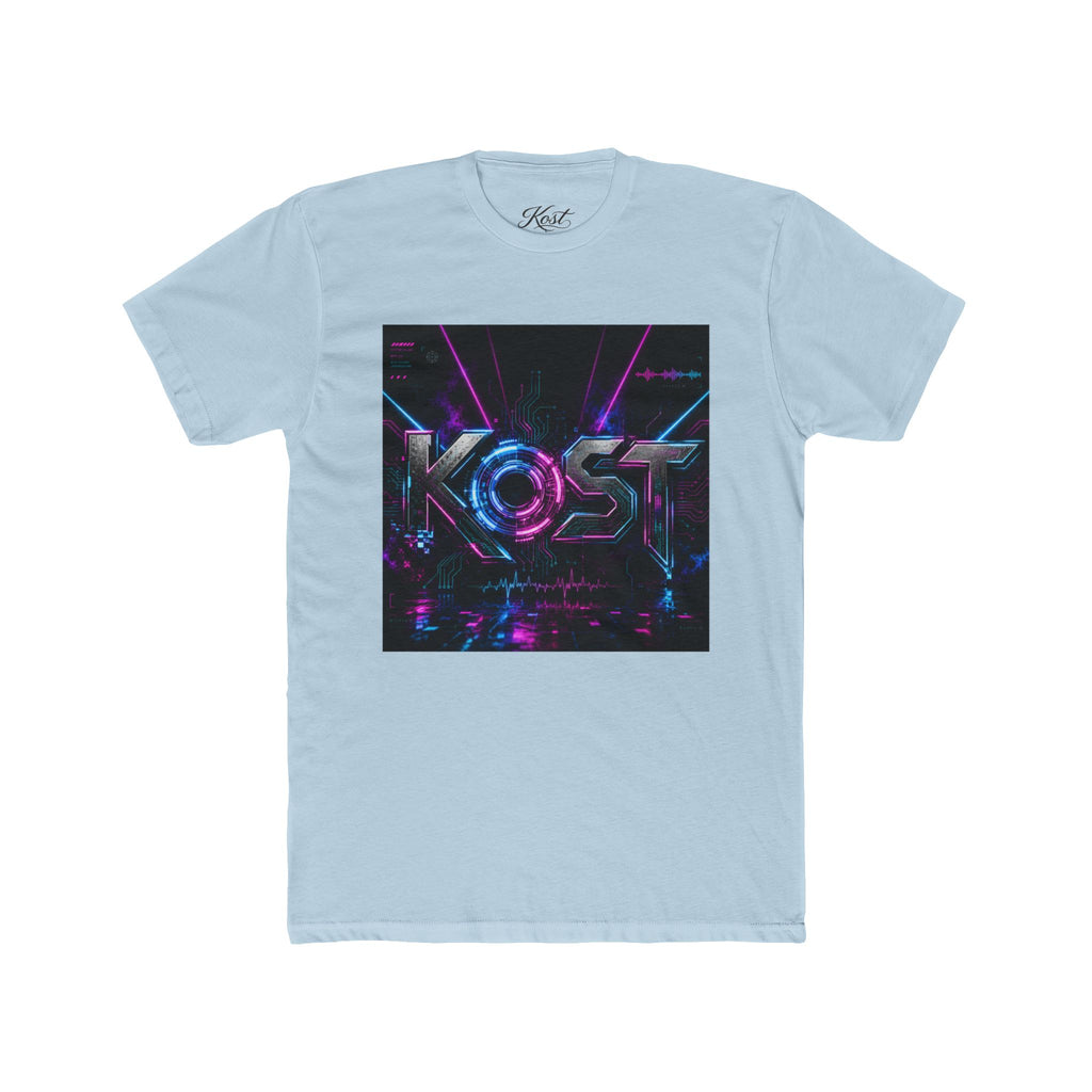 KOSY Neon Geometric Graphic T-Shirt