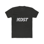 KOST 3D Metallic Logo Tee — White Graphic Crewneck T-Shirt