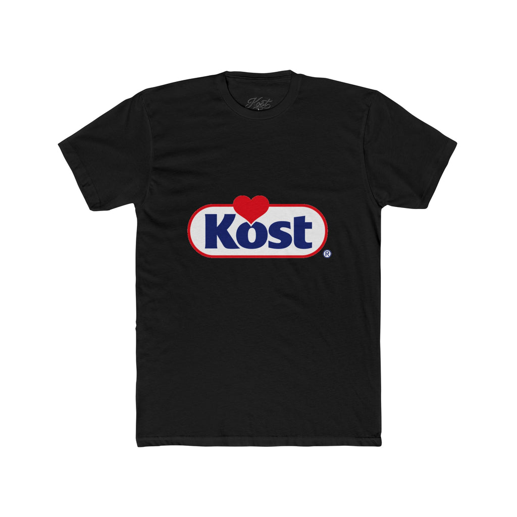 Kost Logo Heart Graphic Tee — Retro Brand-Inspired Cotton T-Shirt