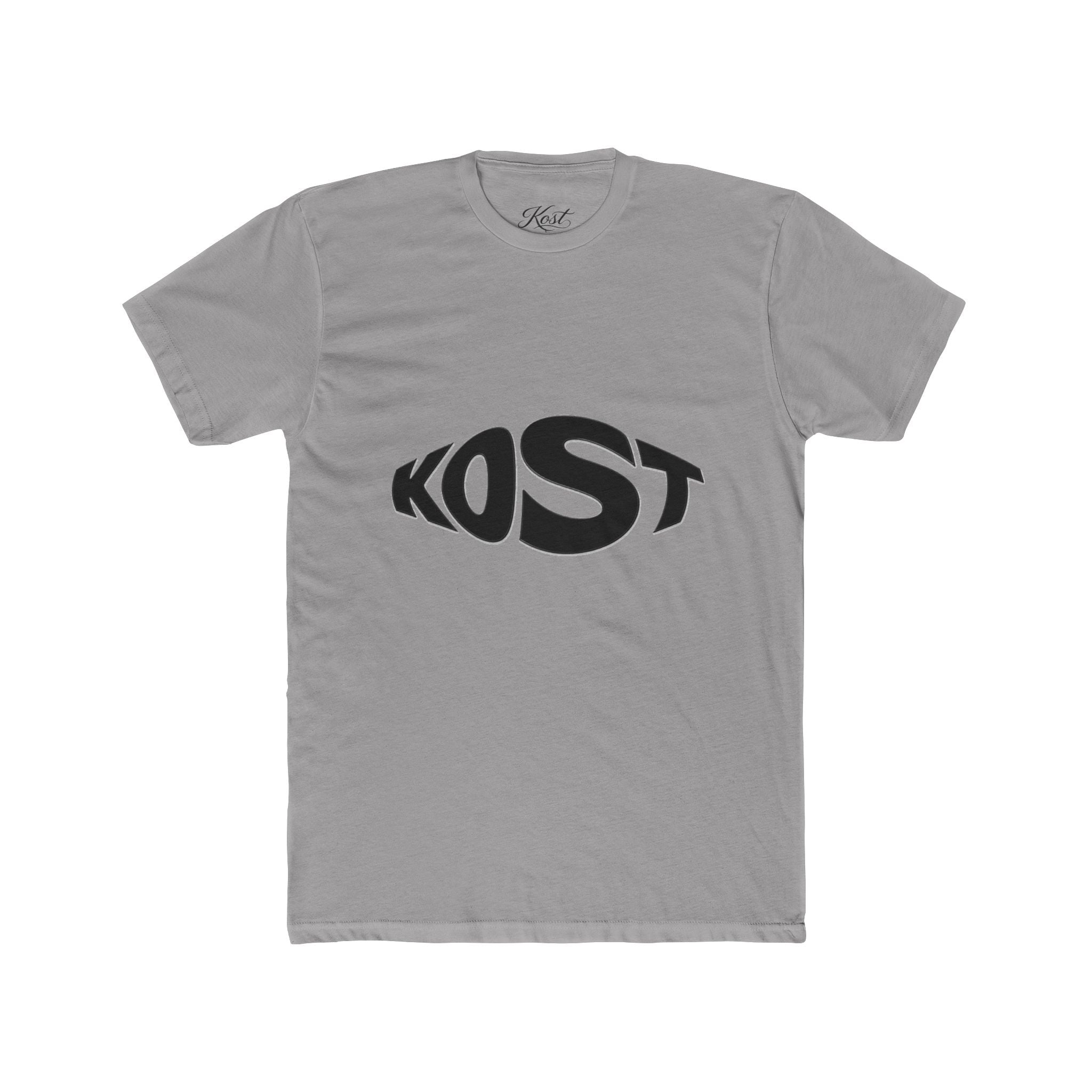 Kost Logo Tee — Minimal Black Graphic Cotton T-Shirt