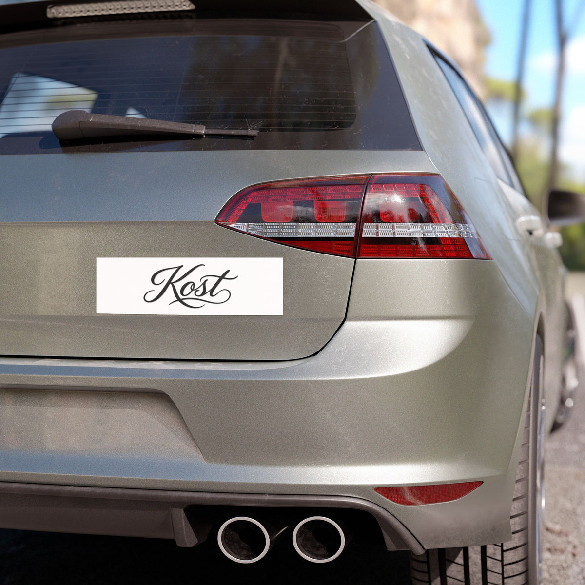 Kost Script Car Magnet