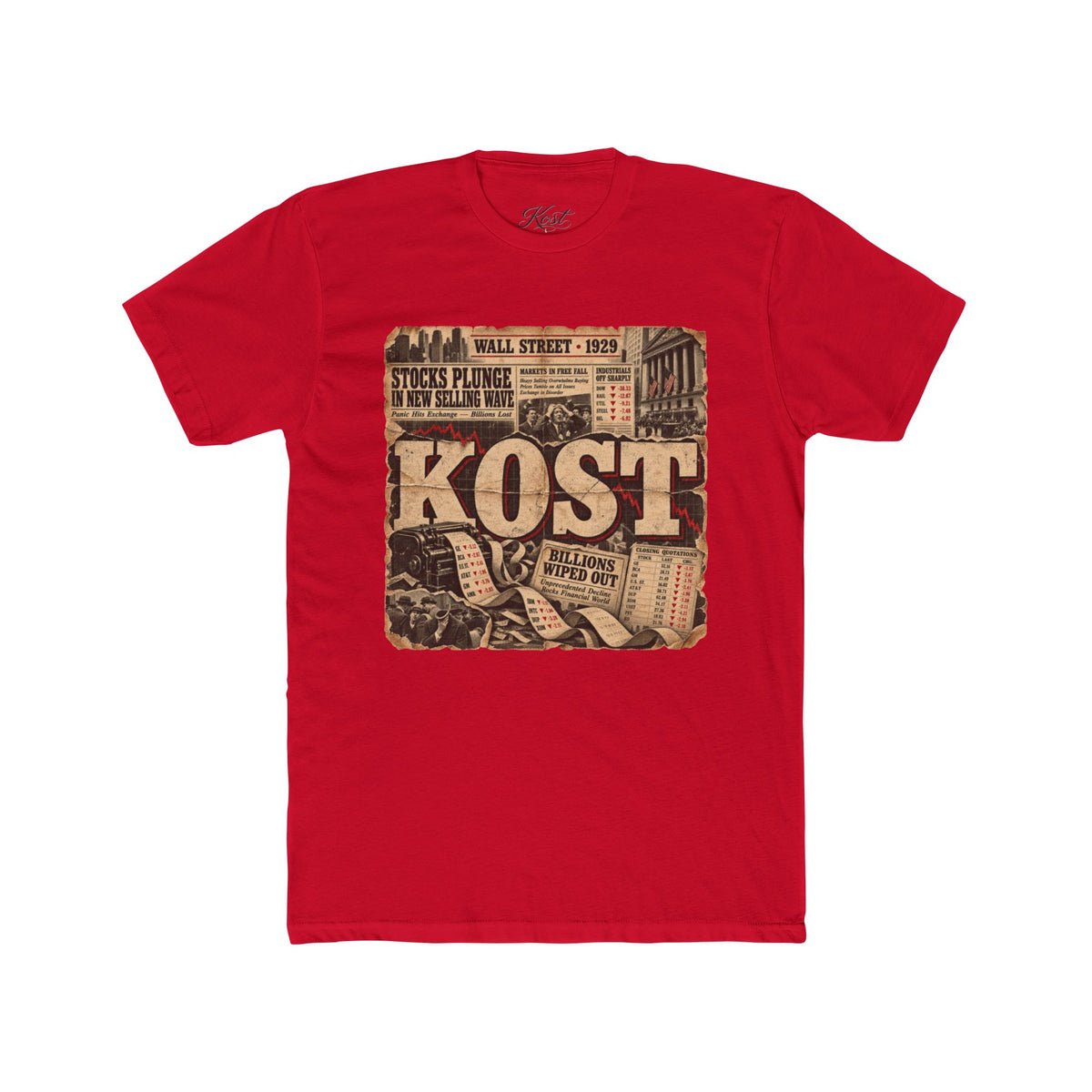 Vintage Newspaper 'KOST' Graphic Tee