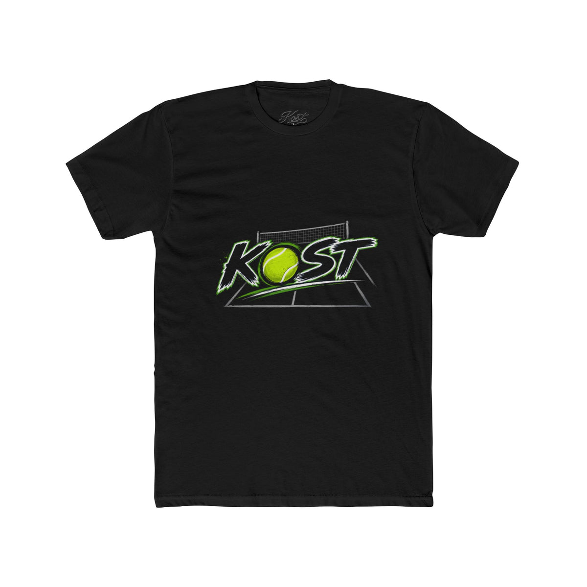 Tennis Tee — 'KOST' Graphic Cotton Crew Shirt