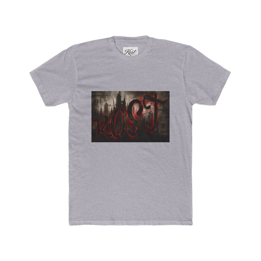 Lost Forest Graphic Tee — "LOST" Red Script on Dark Woods