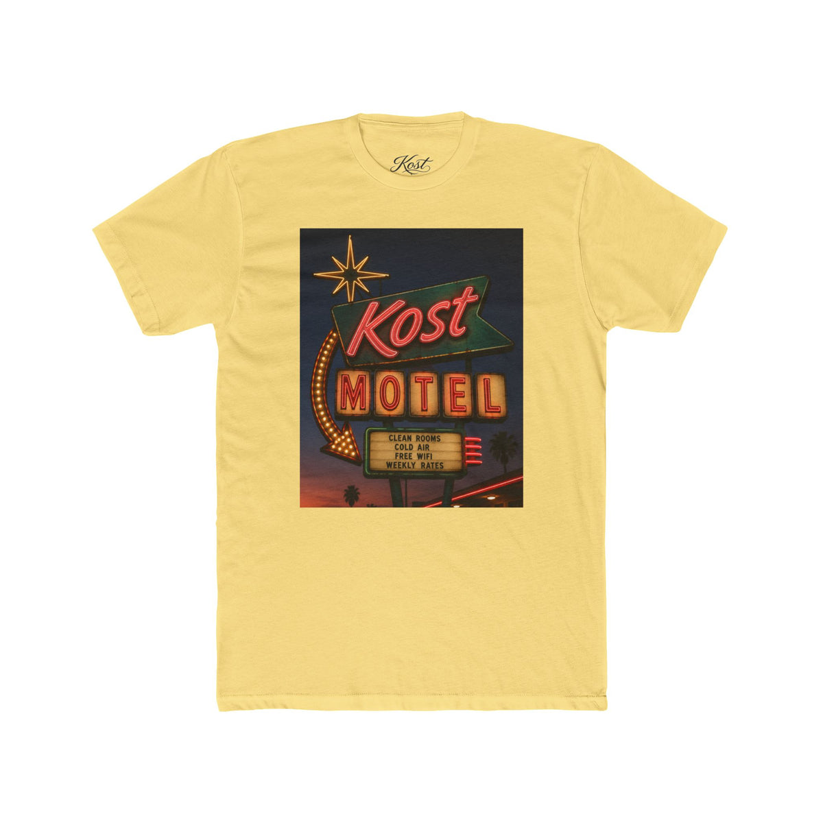 Kost Motel Vintage Roadside Sign Graphic T-Shirt