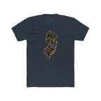 New Jersey KOSO State Outline Tee — Vintage Gold Script Jersey T-Shirt