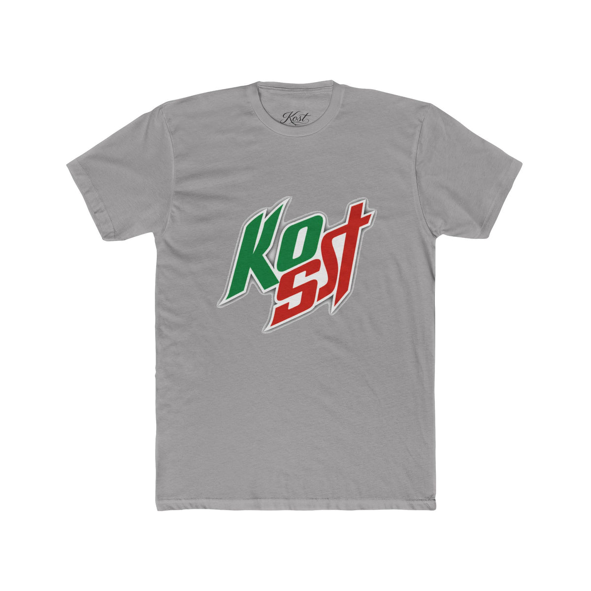 Kost Logo Tee — Retro Green & Red Graphic T-Shirt