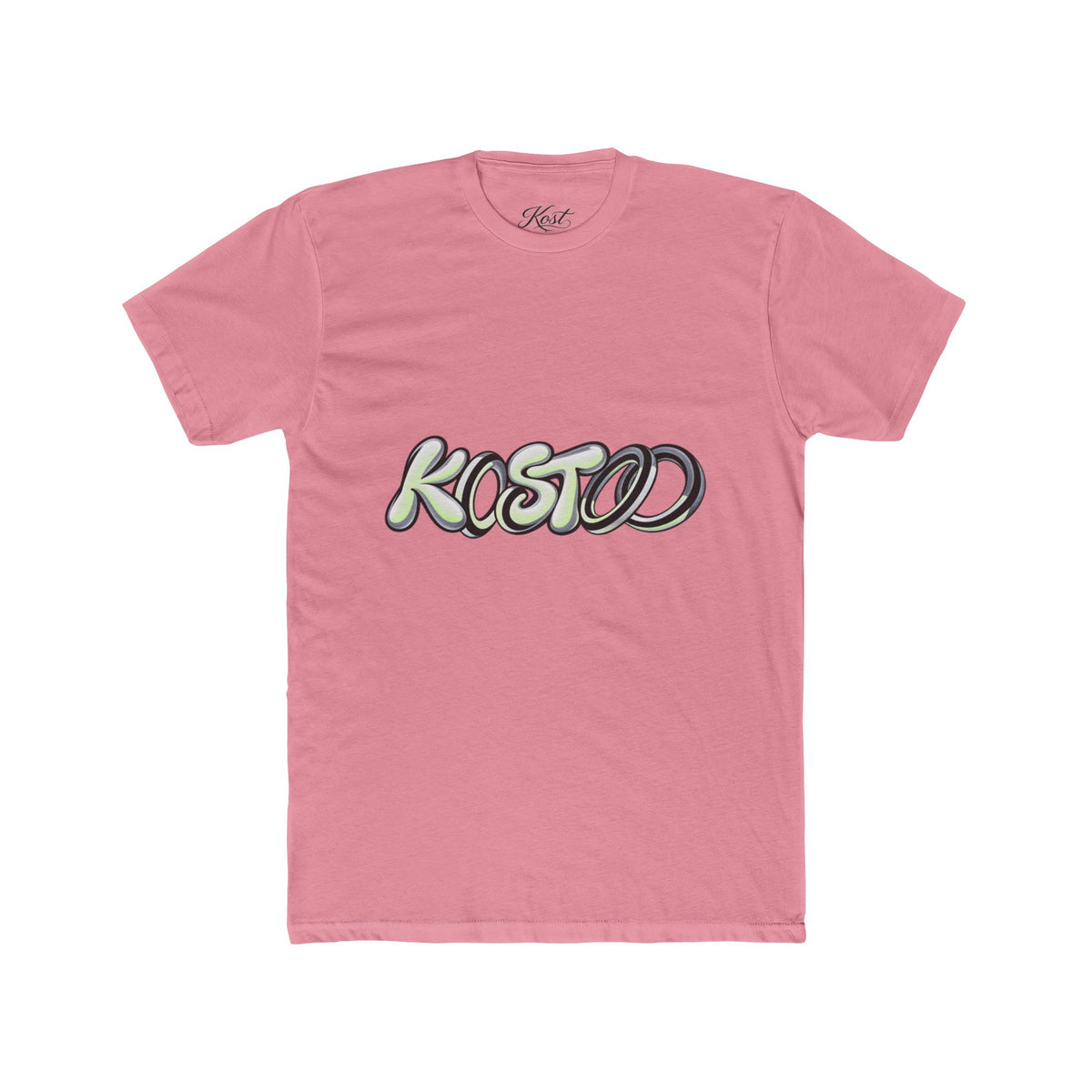 Graphic Tee — 'KOSTOD' Retro Bubble Letter Shirt