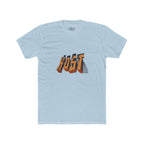 Retro 3D 'KOST' Graphic Tee — Vintage Orange Shadow Cotton T-Shirt