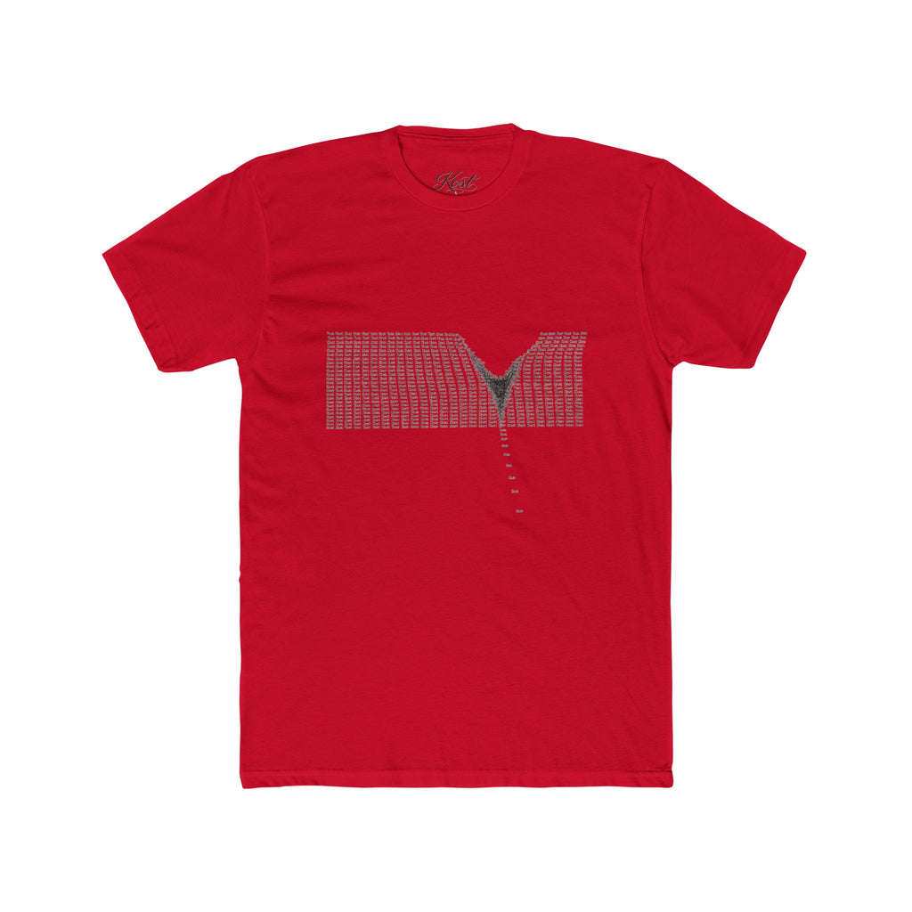 Minimalist V-Neck Optical Illusion T-Shirt