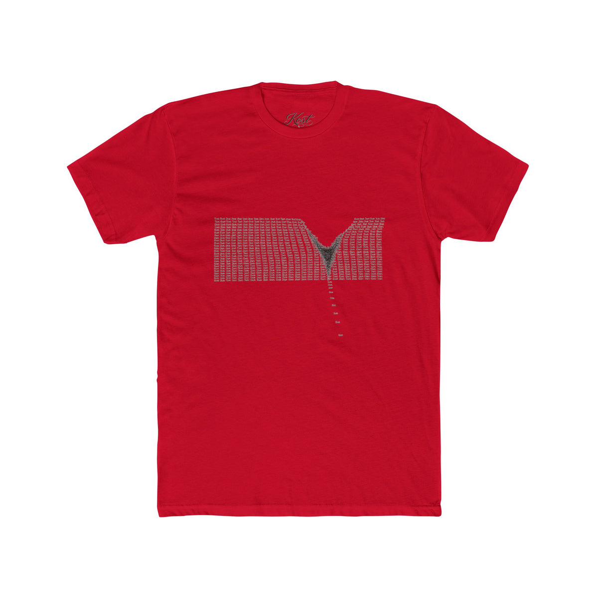 Minimalist V-Neck Optical Illusion T-Shirt