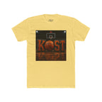 Basketball Court Graphic Tee — 'KOST' Logo with Basketball