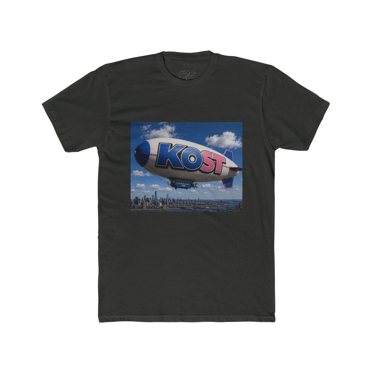 Blimp KOST Logo Tee — Retro Airship Graphic T-Shirt
