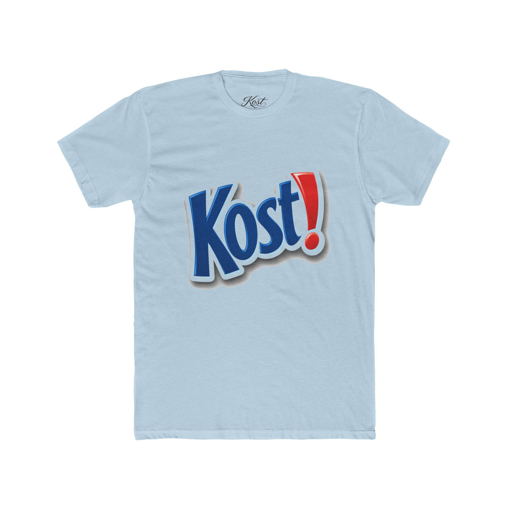 Kost! Logo Graphic Tee — Retro Soda-Style Chest Print Shirt
