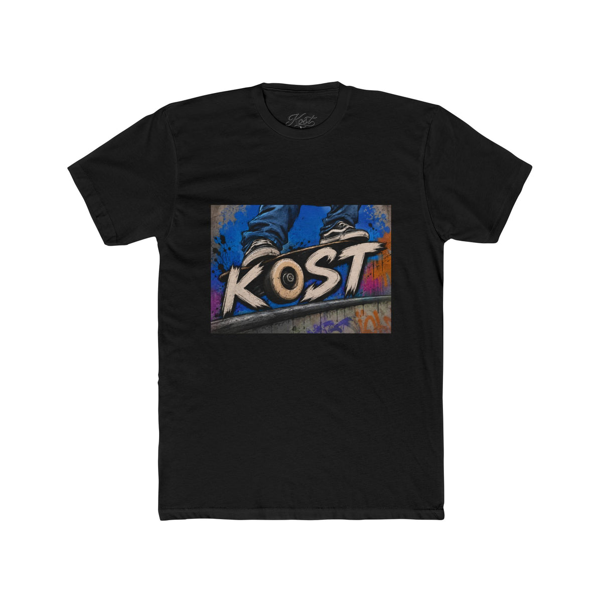 Kost Skateboard Graphic Tee — Retro Street Art Skate T-Shirt