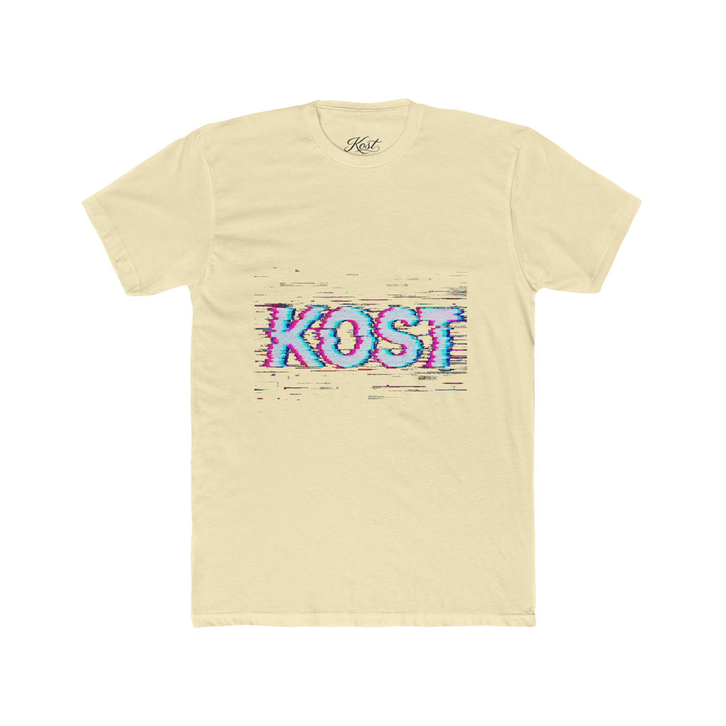 KOST Glitch Graphic Tee — Retro Vaporwave Logo T-Shirt