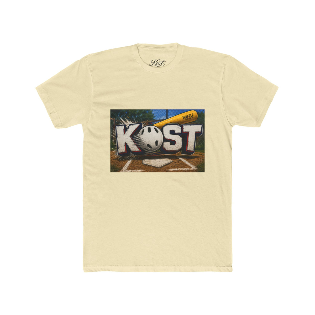 Kickball Crew Tee — "KOST" Graphic Baseball & Bat Design