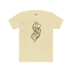 New Jersey 'KOSO' Map Tee — Vintage Gold State Graphic T-Shirt