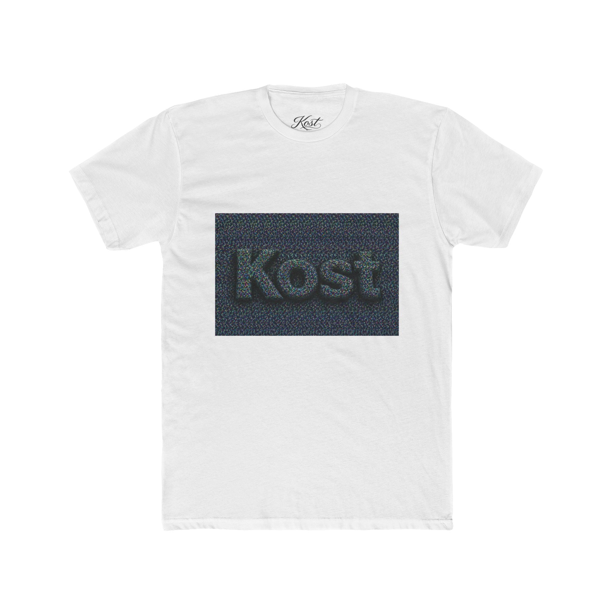Kost Embroidered Logo Tee — Minimalist Cotton Crew T‑Shirt