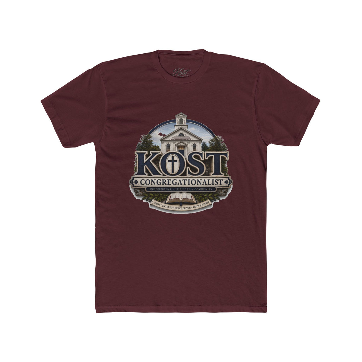 Congregationalist Church Tee — KOST Logo Christian Faith T‑Shirt