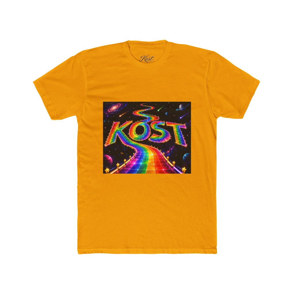 KOST Rainbow Road T-Shirt — Psychedelic Retro Cosmic Graphic Tee