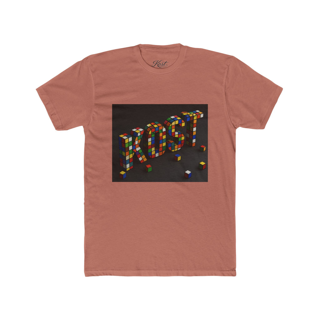 LOST Rubik Block Graphic Tee — Retro Puzzle Typography T‑Shirt