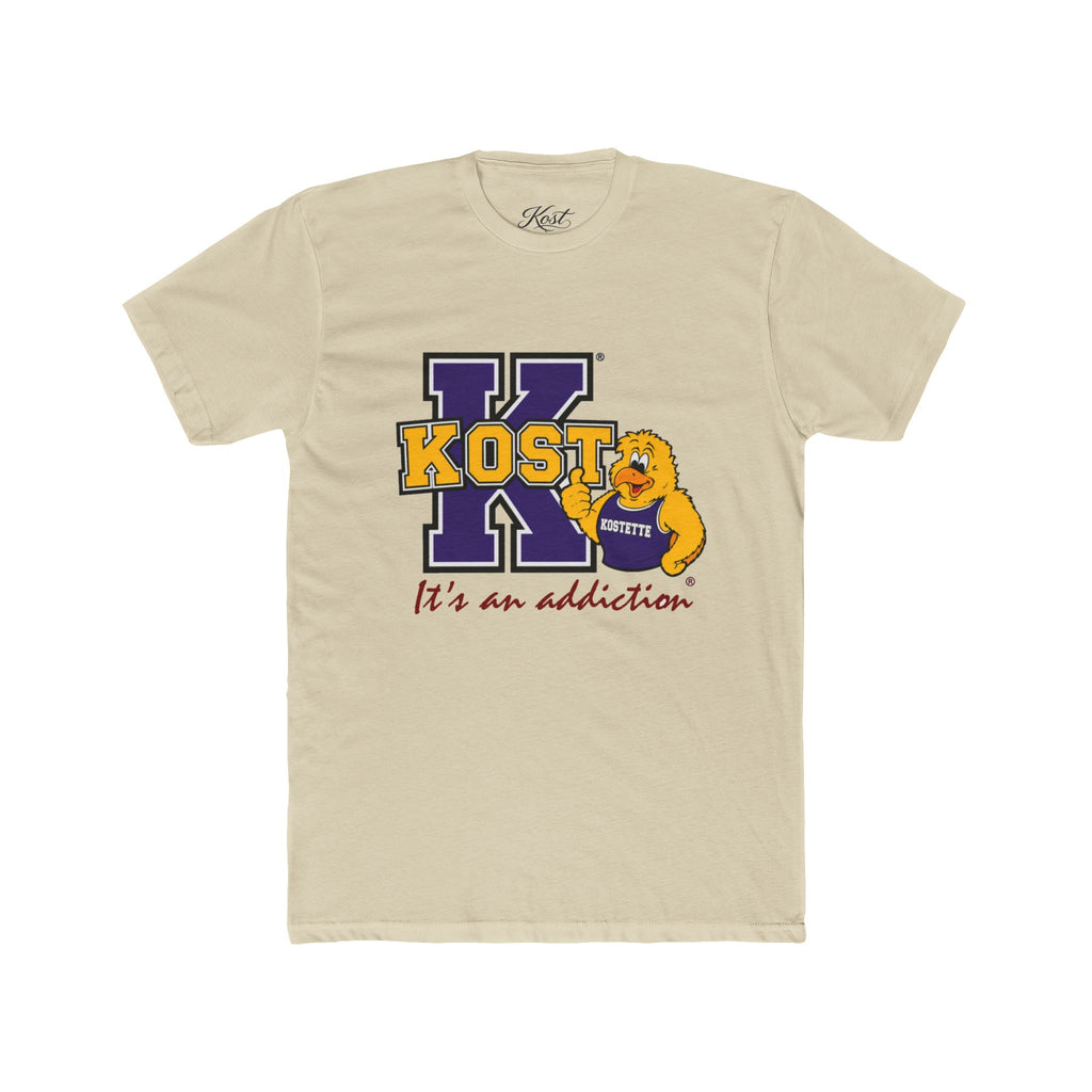 Kost University Bear Crew Tee — "It’s an Addiction" College Spirit T-Shirt