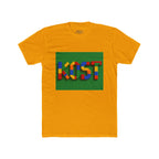 Kids Block Name Tee — Colorful Building Brick 'KOST' Graphic Shirt